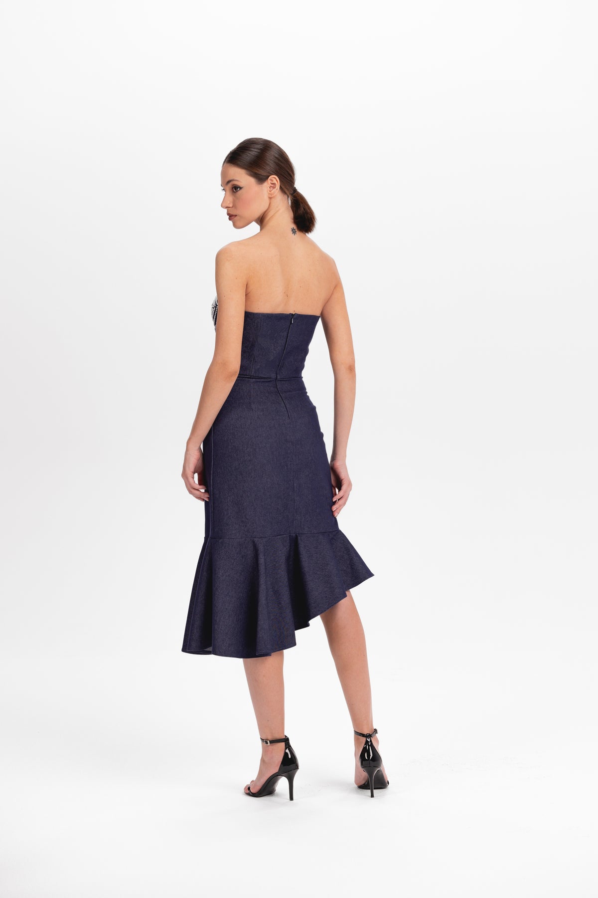 Denim corset dress