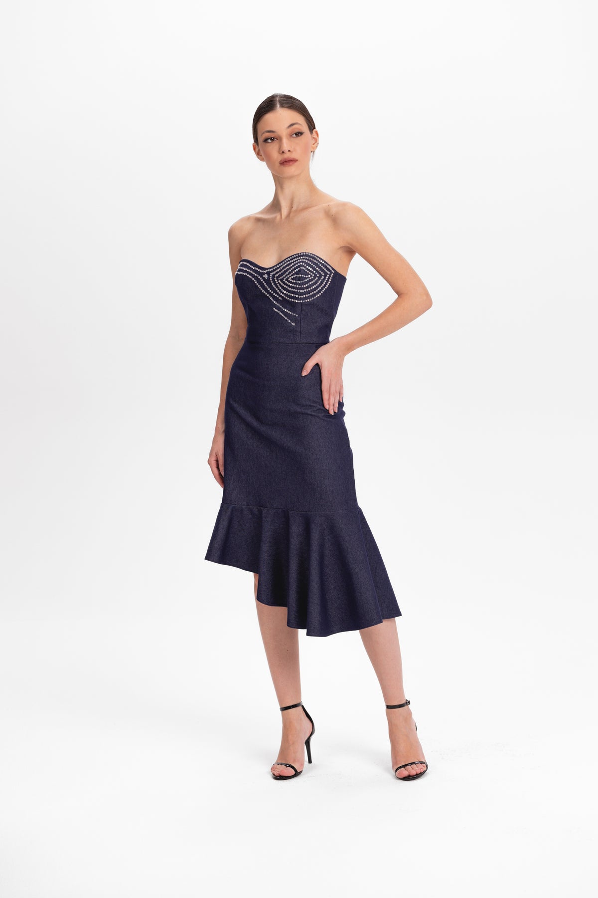 Denim corset dress