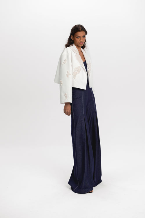 Pleated Jeans