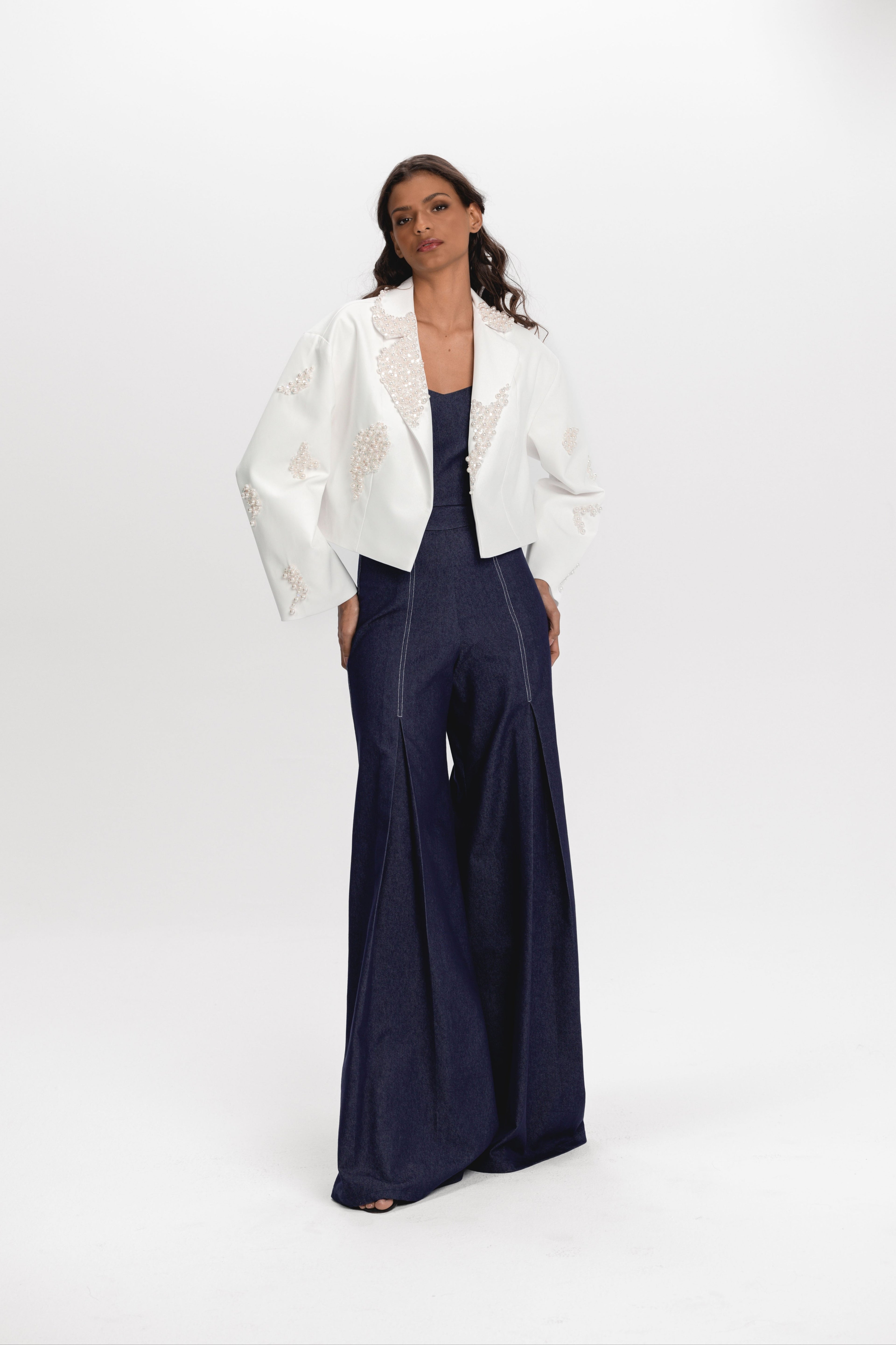 Pleated Jeans