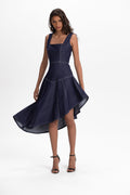 Indigo GÁLA asymmetrical dress
