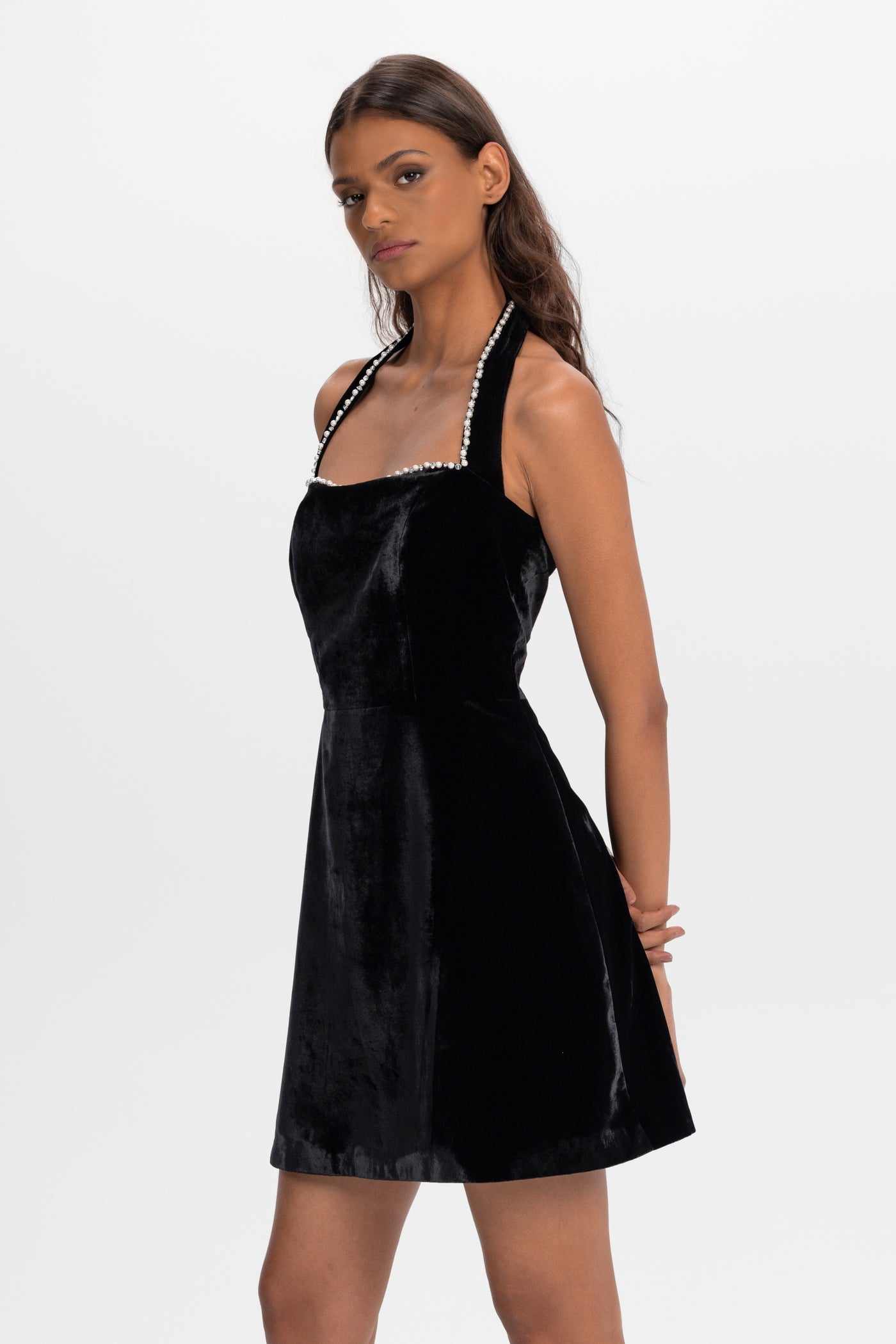 Velvet short dress