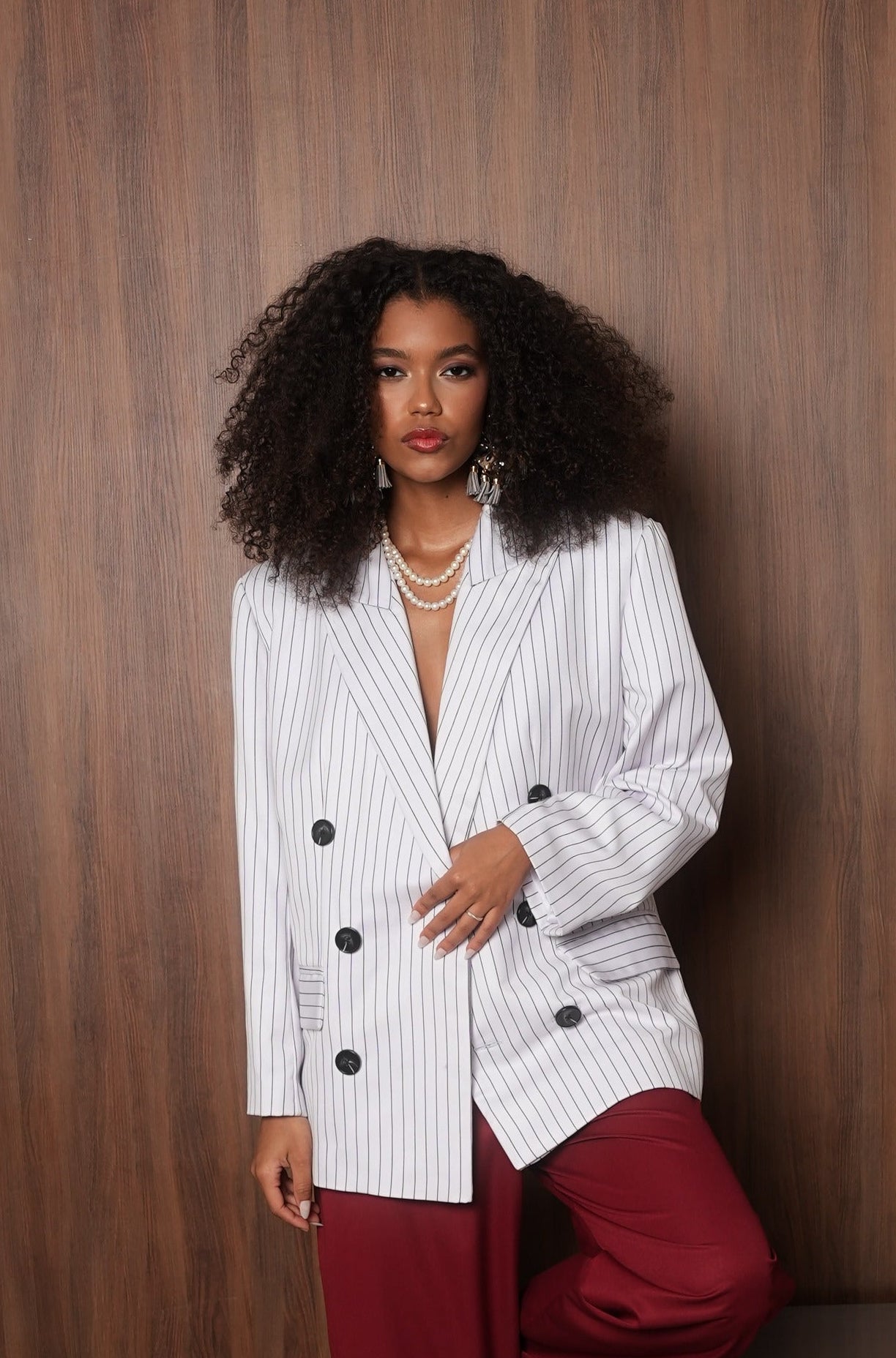 White striped jacket