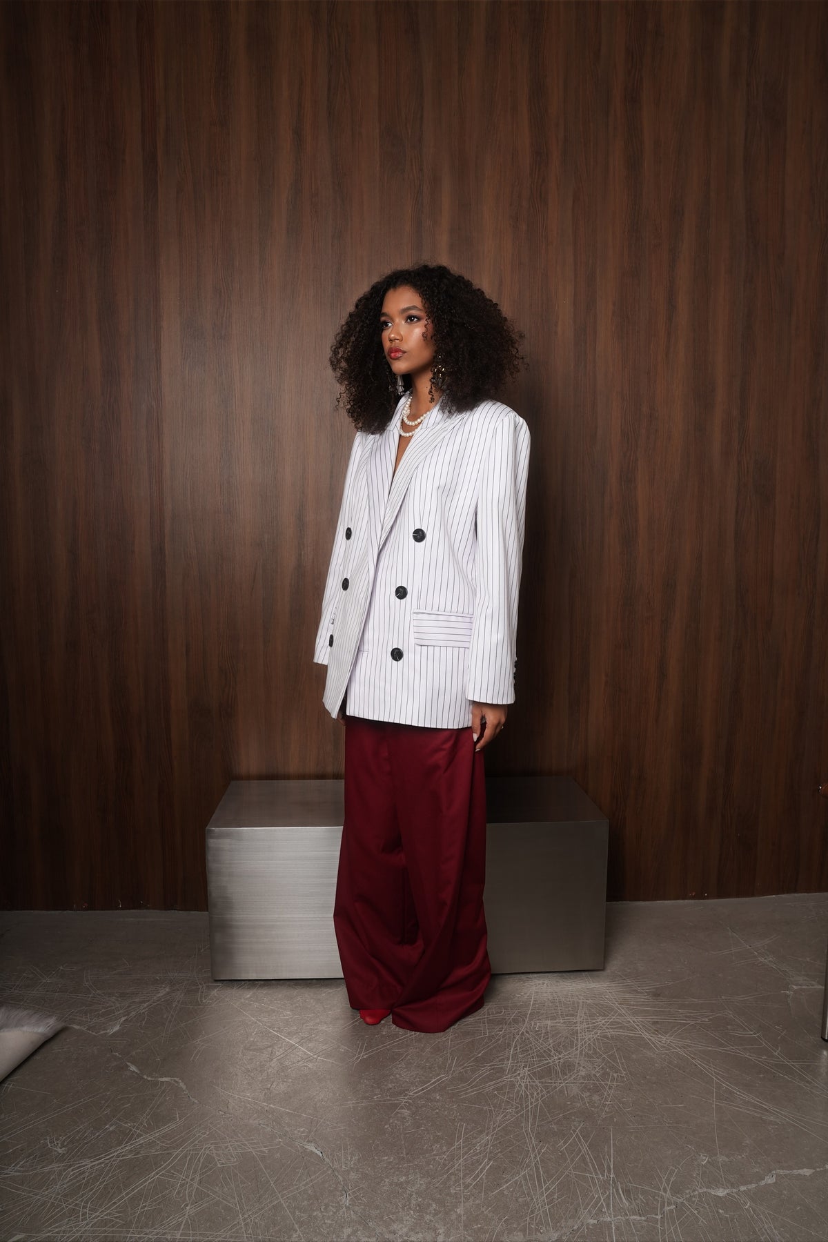 White striped jacket