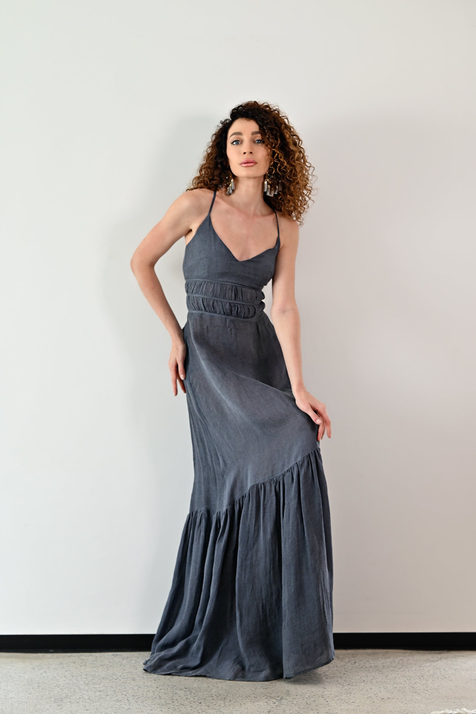 Isola Blue maxi dress