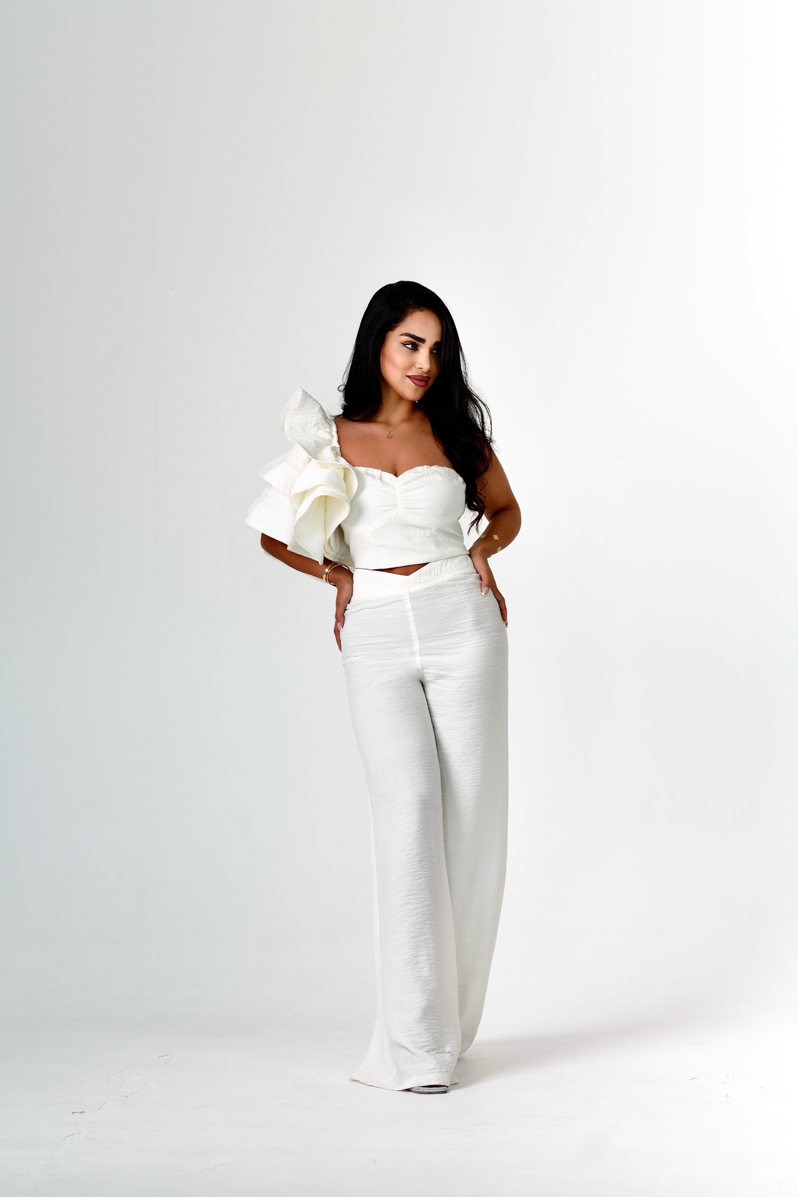 White Rose Pants