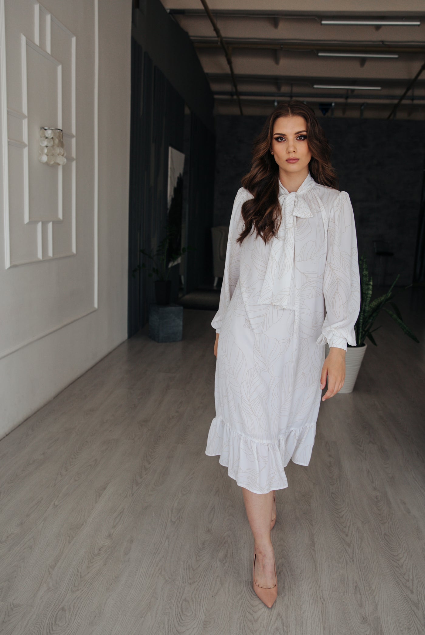 White palm dress