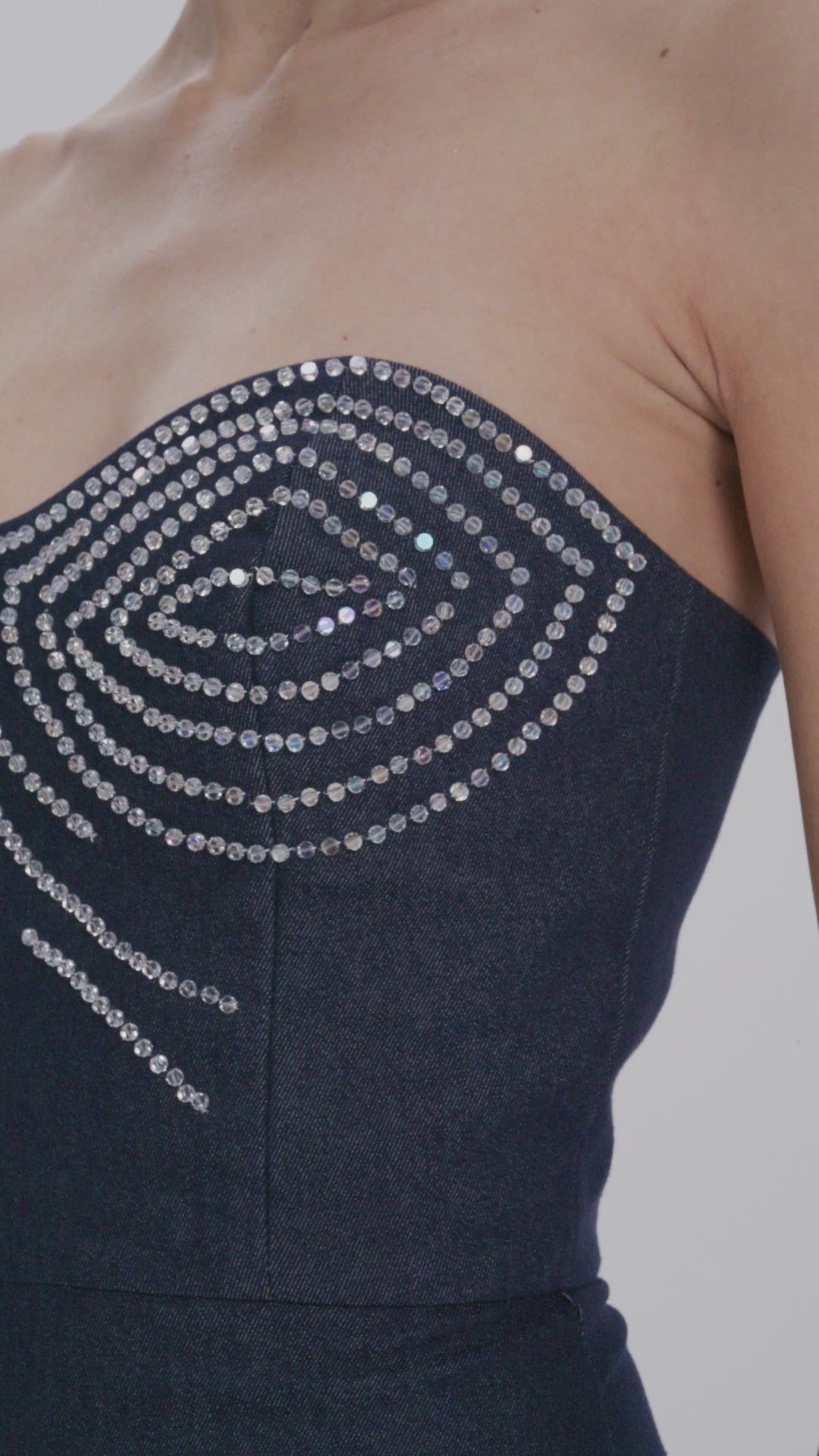 Denim corset dress